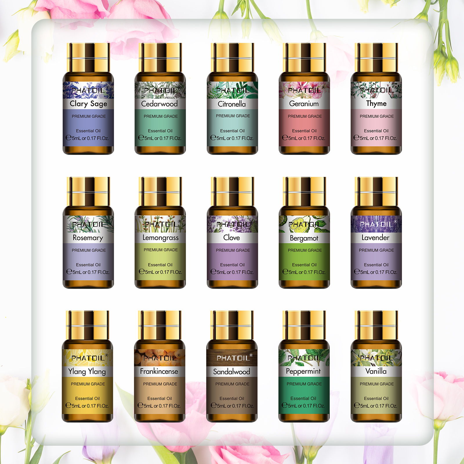 PHATOIL 15 Bottles Essential O - Home Fragrance Lemongrass review and price